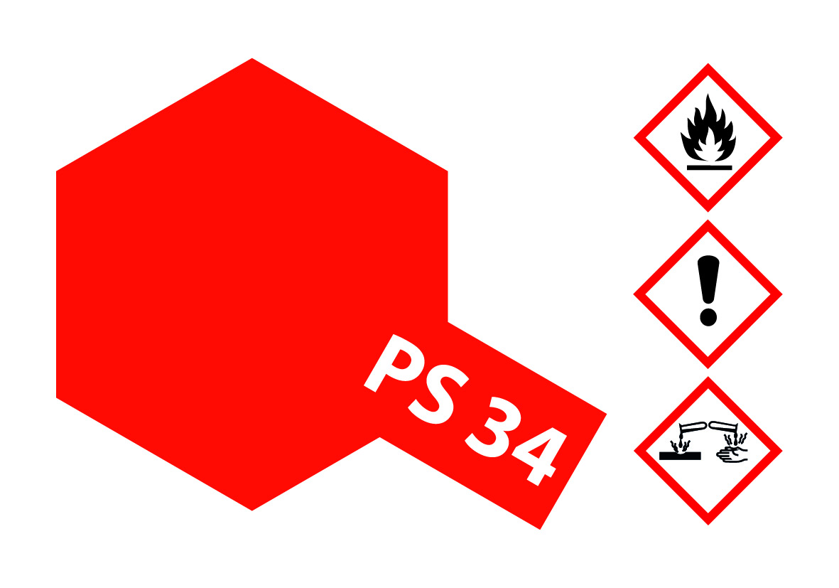 PS-34 Hellrot Polycarbonat 100ml