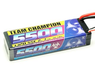 LiPo Akku Team Champion 5500 - 7,4V | 55C | Deans T