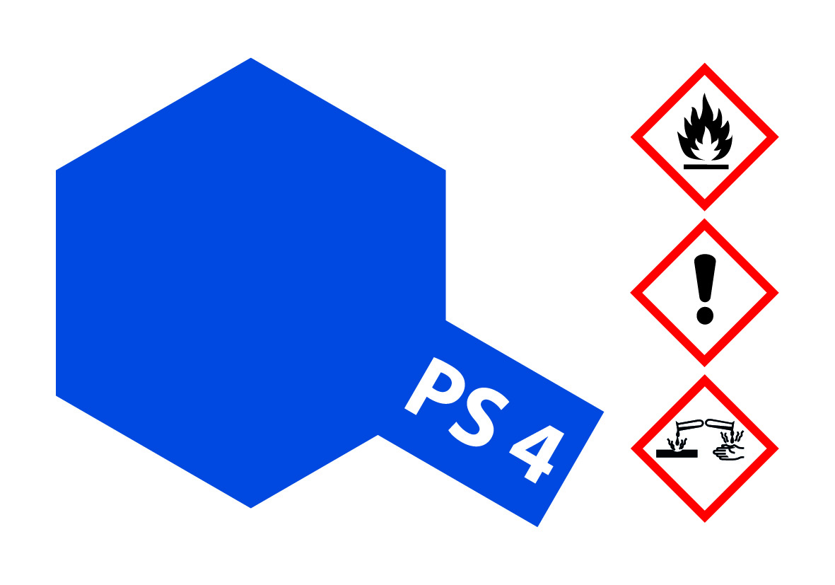 PS-4 Blau Polycarbonat 100ml