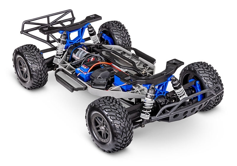 NEU TRAXXAS Slash 4x4 BL-2S FOX 1/10 Short-Course RTR BL-2S SET mit gratis Lipo-Akku und 4AMP USB-Lader